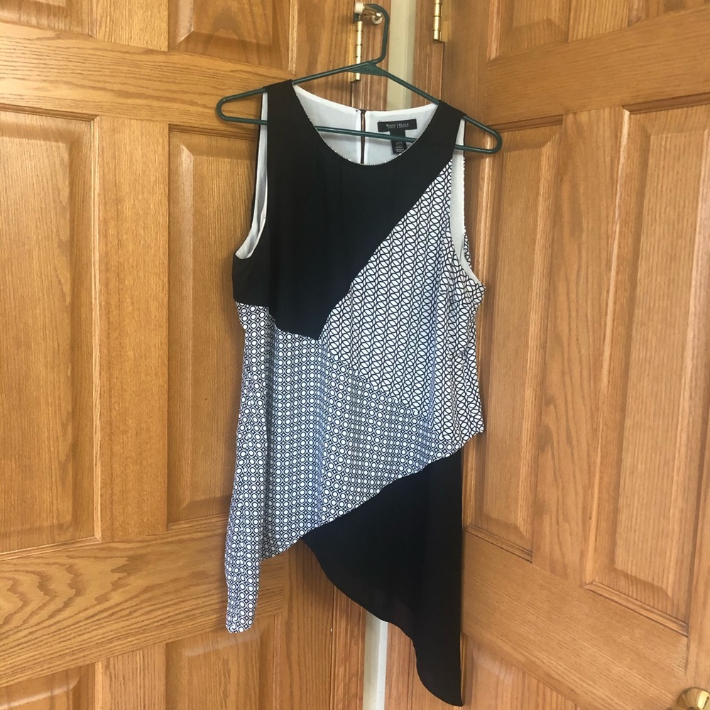 Sleeveless tunic blouse